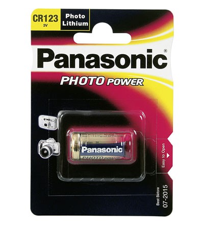 CR123A Batterie Lithium 3V Panasonic
