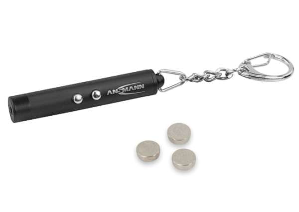 Mini Laserpointer und Schlüsselleuchte mit Schlüsselanhänger