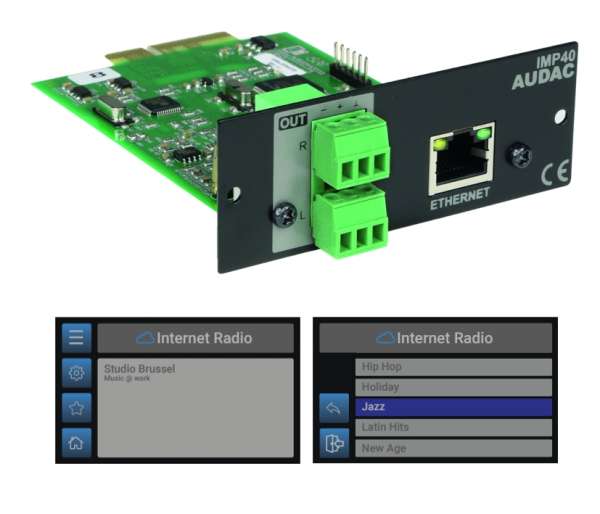 Multiroom Streaming Steckmodul IMP40 für Internetradio Radio zu XMP44 Basisgerät