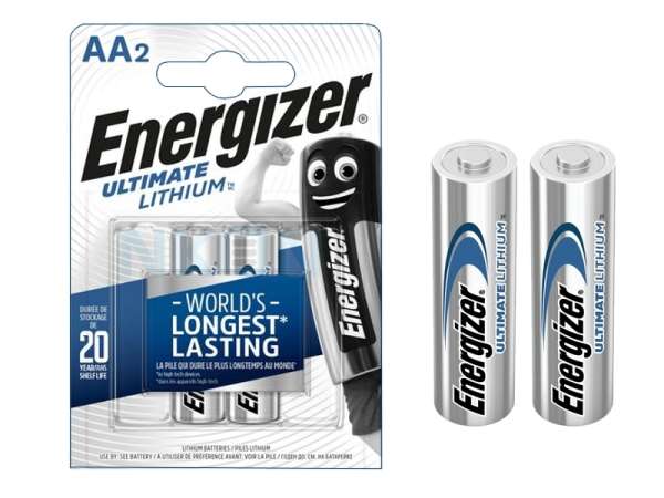 AA Mignon Batterie Lithium LR6 ** 2-er Pack