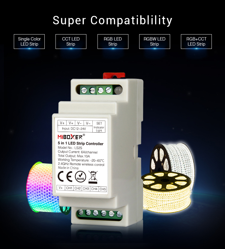 5Kanal LED RGB-W Kontroller  Shop für Netzteile Netzgeräte