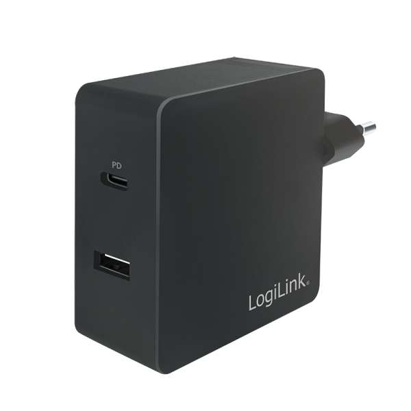 USB Netzteil USB-C Ladegerät max 65Watt 2fach-USB-Port mit Auto-PD