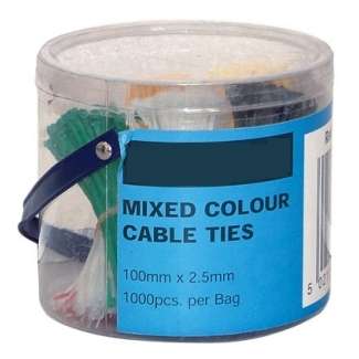 Kabelbinder Sortiment mit 1000 Stück diverse Farben