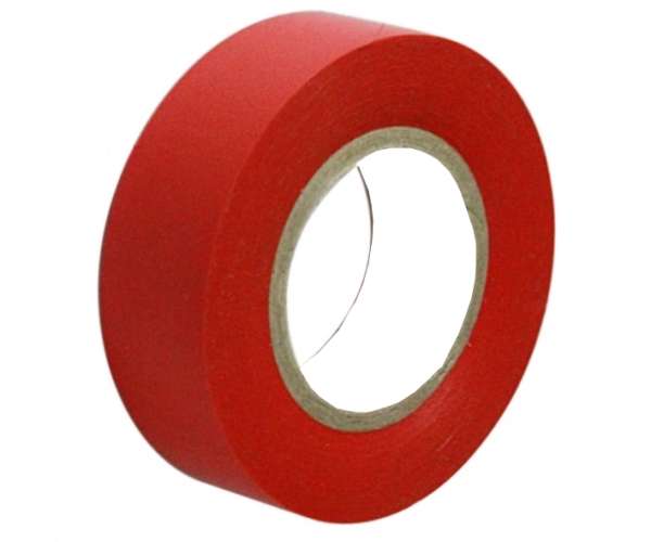 10m Elektroisolierband je Rolle in ROT Breite 19mm