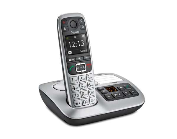 Telefon Funktelefon Gigaset E560A DECT ideal für Senioren Hörgerätekompatibel und Anrufbeantworter