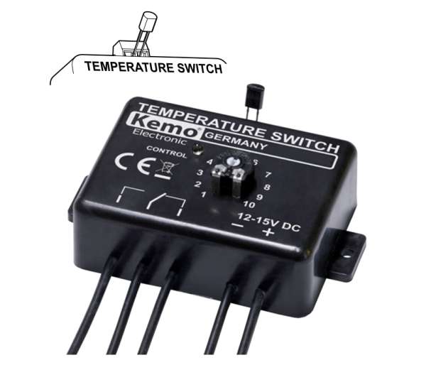 Temperaturschalter 12V 0-100C Temperaturfühler Thermostat Lüftersteuerung