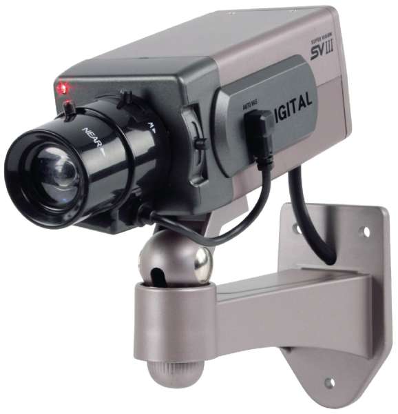 Kamera Dummy Attrappe Boxkamera mit blinkender LED