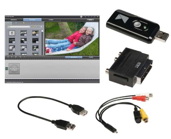 USB Video Grabber STD Audio Video Wandler Videos überspielen auf PC oder Notebook