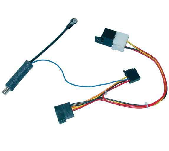 Autoradio Adapter ISO Zündlogikfunktion mit Antennen Adapter VW Skoda