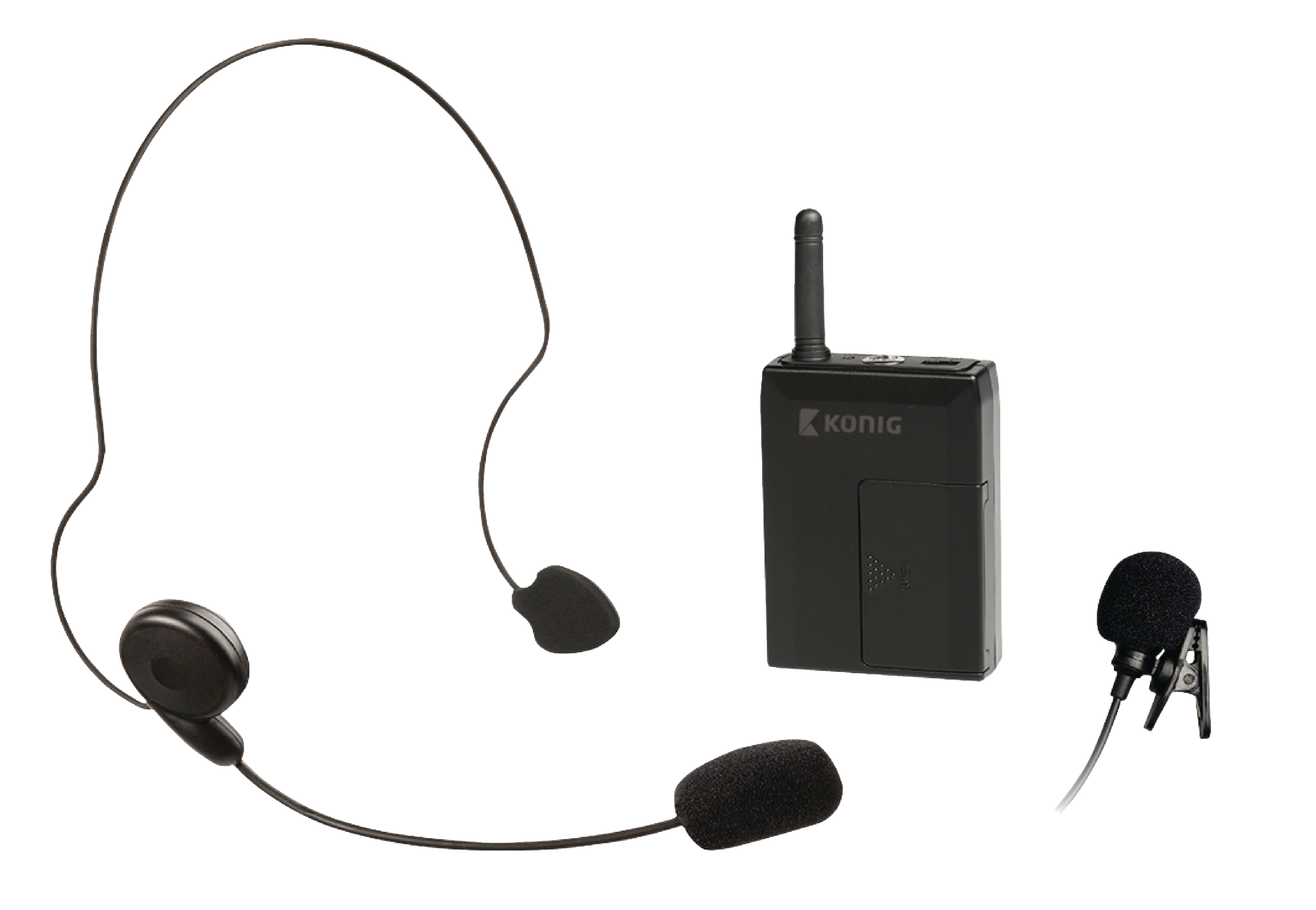 Funk Drahtlos UHF Mikrofon Set Headset Handheld Lavaliermikrofon Taschensender 