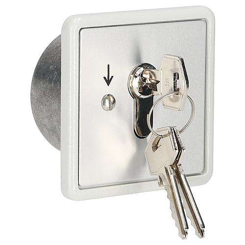 Schalter Schlüsselschalter Unterputz Taster mit 3 Schlüssel 81x81mm