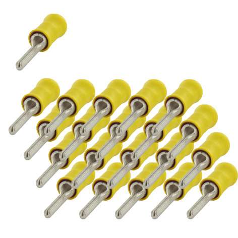 Stiftschuhe Gelb für Kabel 2,5-6qmm 100-Stck-Pack