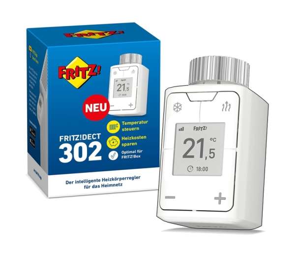 SmartHome Fritz DECT-302 Intelligenter Heizkörperregler Heizungsthermostat