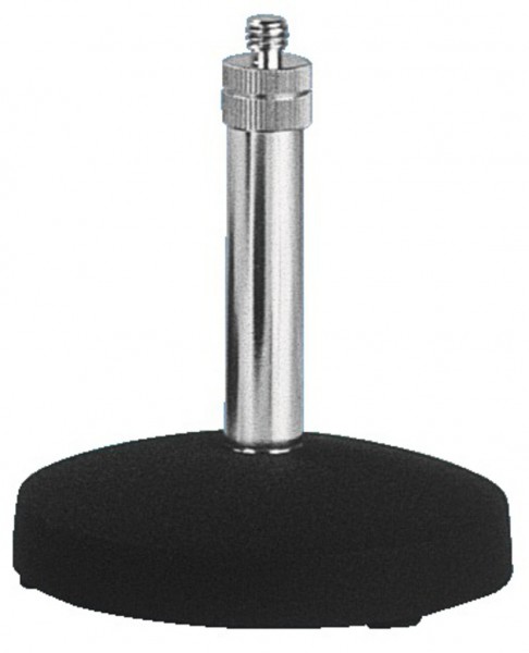Mikrofon Tischständer mit Rundplatte Höhe 100mm Mikrofonhalter