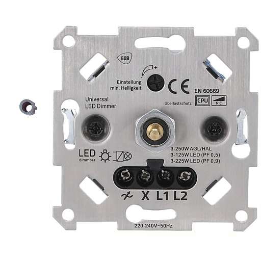 LED Dimmer Unterputz UP 230V 3-225W oder Halogen 3-250W Automatikmodus