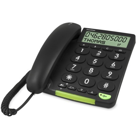 Telefon PhoneEasy mit großem Display und Tasten für Senioren