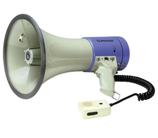 Megafon TM27 25W Megaphon mit Sirene Kabelmikro Lautstärkeregler am Mikrofon