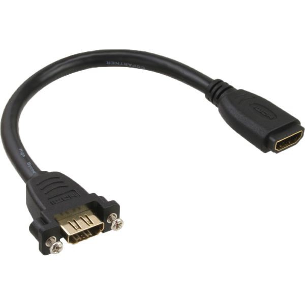 0,2m HDMI Kabel 4K2K mit Ethernet HDMI Buchse auf Buchse