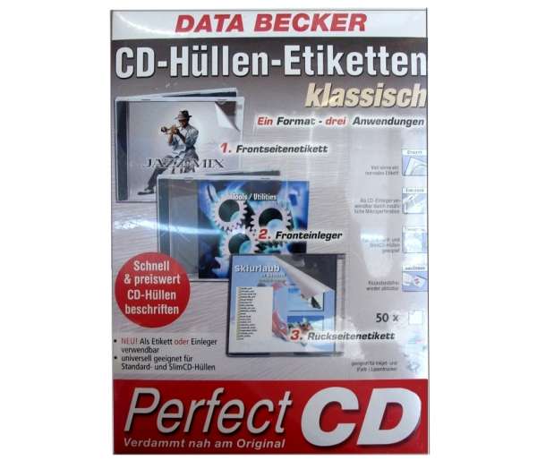 DVD CD Hüllen Etiketten 50-Stück 120x120mm