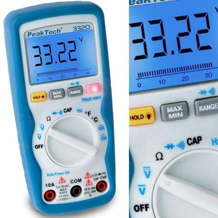 Messgerät 3320 mit Bargraph Volt Amp Frequenz Kapazität Ohm Temperatur Diode
