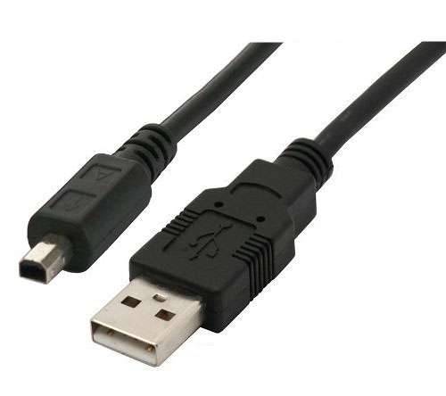 2m USB Kabel Mitsumi EPSON Kodax B4P Mini Stecker auf USB-A