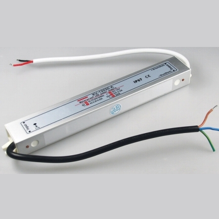 LED Netzteil 60 Watt mit Anschluß für Hauptschalter und 6-Fach LED  Verteiler / Netzteil / Trafo / LED Trafo