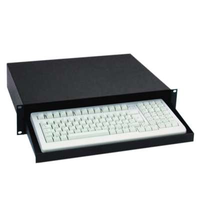 483mm 19zoll 2HE Schublade Stahl Tastatureinschub Ablage