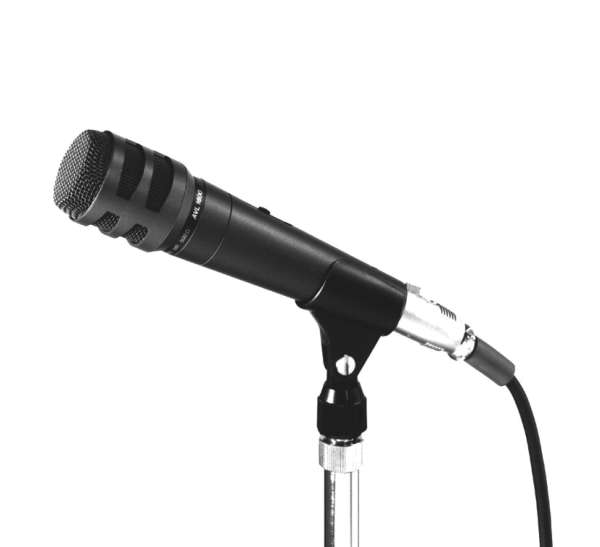 Mikrofon dynamisch DM1200 hochwertiges Rednermikrofon mit Stativklammer und 10m Kabel mit Klinkenste