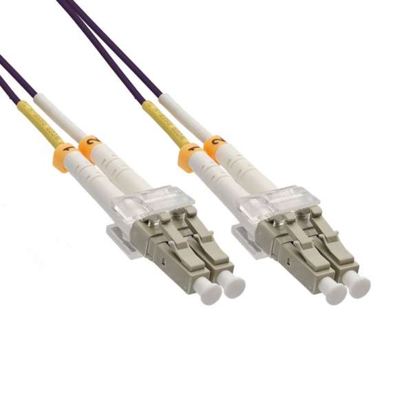 50m LWL Kabel LC-LC Duplex OM4 Multimodefaser