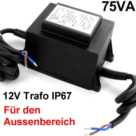 12VAC Trafo 75VA  Shop für Netzteile Netzgeräte Schaltnetzteile