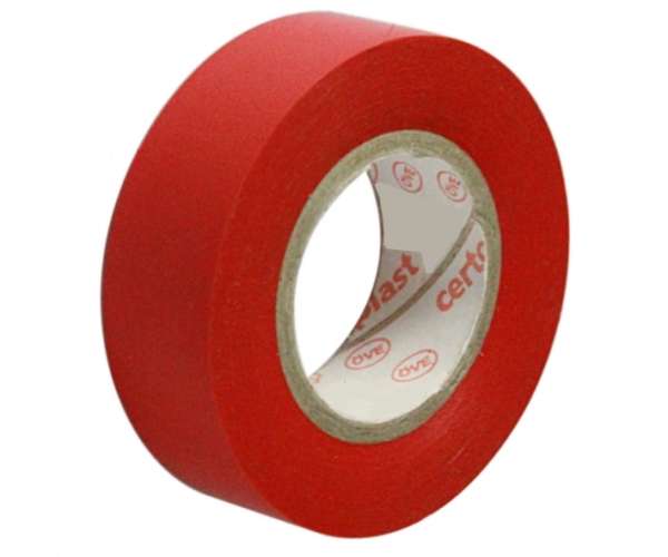 10m Elektroisolierband je Rolle in ROT Breite 15mm