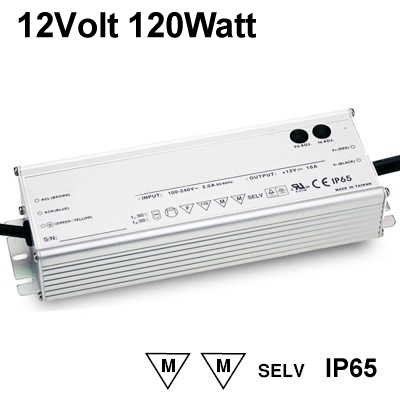 12V DC – wasserfestes Netzteil stabilisiert – 10A – 120Watt
