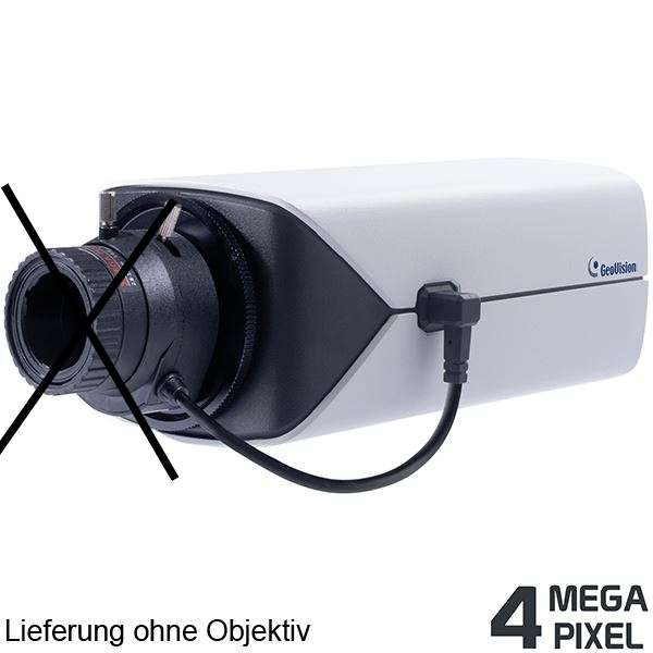 4MP IP LAN Boxkamera BX4802 ohne Objektiv H265 Audio SD-Kartenslot PoE