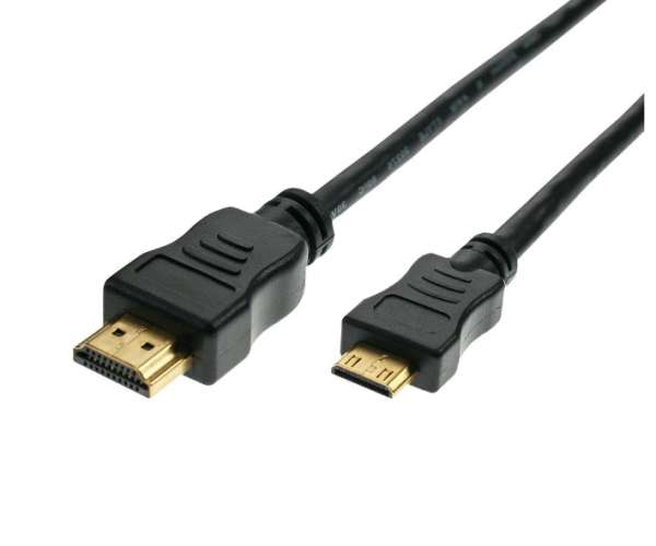2m HDMI Adapterkabel üblicher HDMI-Stecker auf Mini-HDMI-Stecker