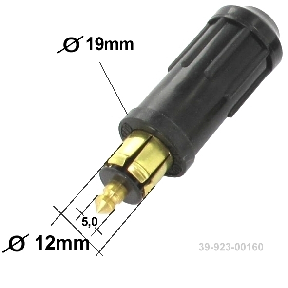 12V KFZ Norm Steckdose DIN ISO 4165 + passender Stecker mit  Schraubkontakten