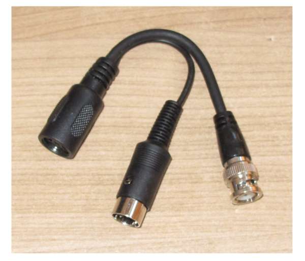 DIN Adapter 5pol Stecker 6pol Kupplung BNC-Stecker Video Audio Adapter AV VIDEOKABEL