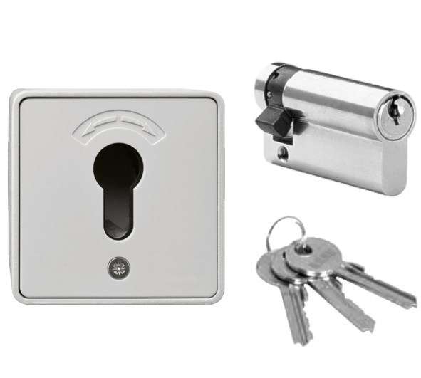 Schalter Schlüsselschalter Unterputz mit 3 Schlüssel