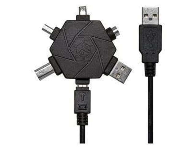 USB Adapter Sternverteiler 1auf5 inkl USB-Kabel