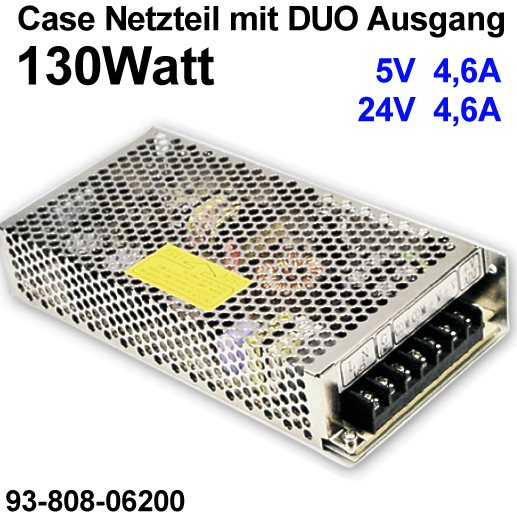 Duo Netzteil 5V 24V mit 133W Leistung