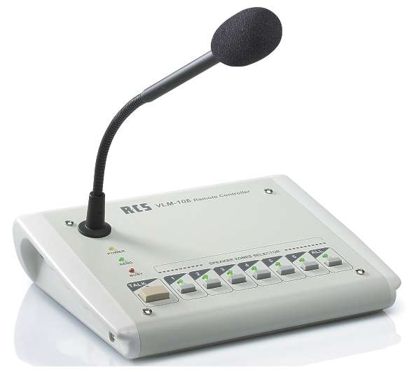 VLM106WO = 6-Zonen Mikrofon Sprechstelle ohne Steuerplatine RJ45 Busmikrofon
