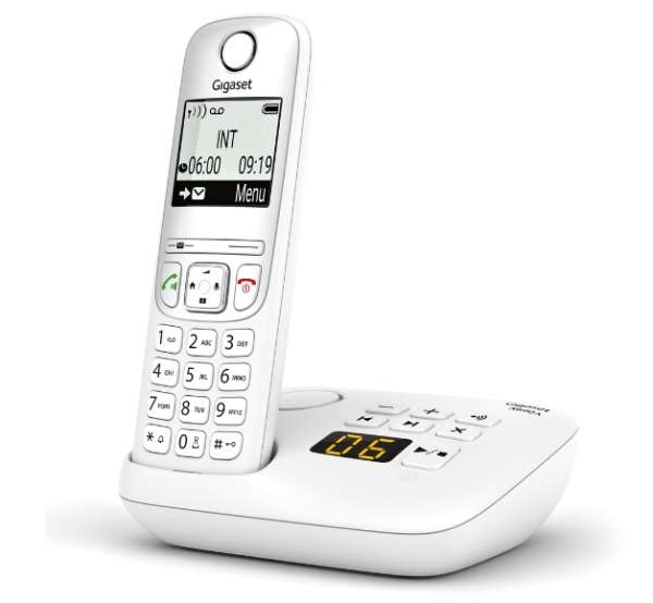 Telefon Funktelefon Gigaset A690A mit Anrufbeantworter in Weiss