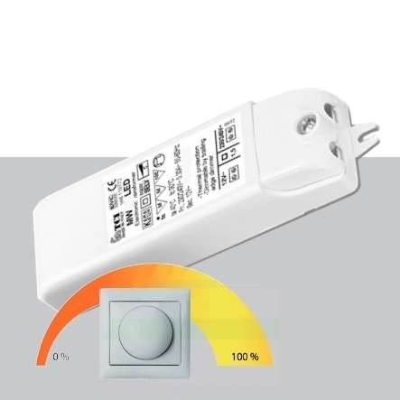 12V LED Trafo 230V bis 50Watt über Dimmer dimmbar LED Konverter