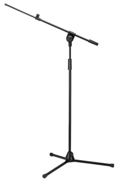 Mikrofonstativ Mikrofonständer 99-240cm mit 56-95cm Ausleger Schwarz Bodenstativ
