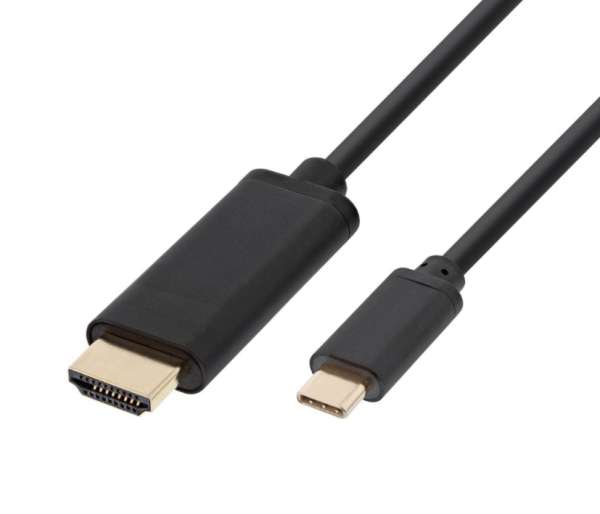 2m USB-C auf HDMI Stecker Adapterkabel für TV Monitor Beamer