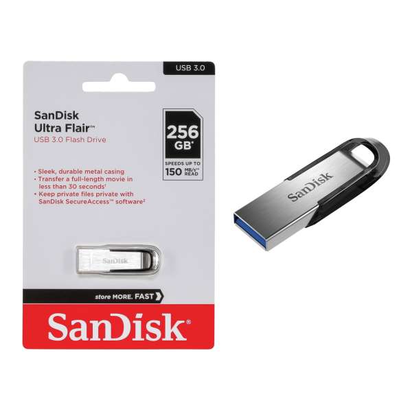 256GB USB Speicher USB3 SanDisk Cruzer Ultra Flair USB3.0