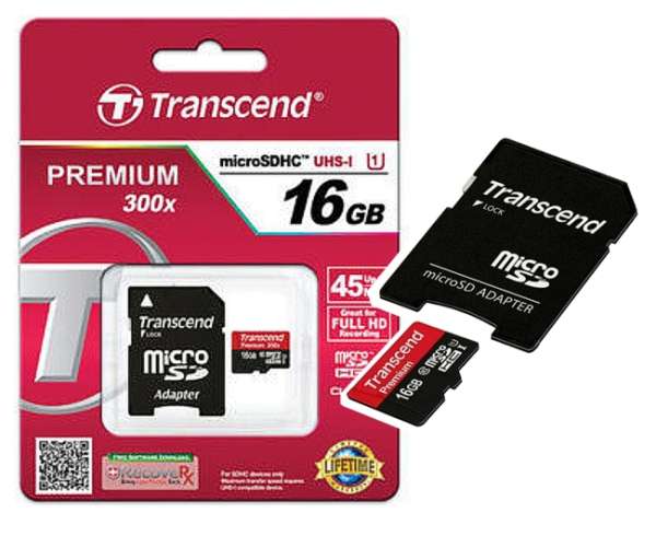 16GB SD Karte Micro SDHC Speicherkarte mit SD-Adapter Class10