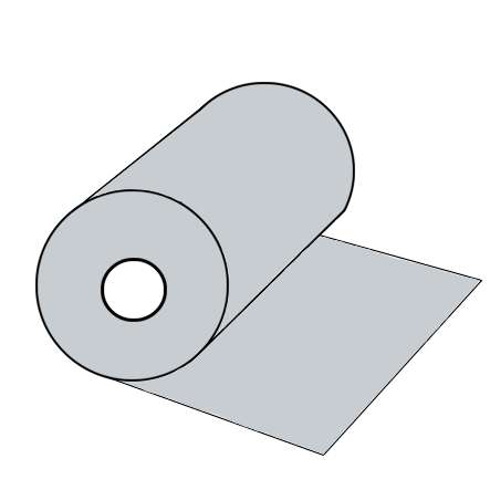 Rollenpapier Bonrolle 57mm breit STD Kern 12mm Durchmesser 60mm