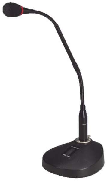 Tischmikrofon mit 450mm Schwanenhals Schwer Schwarz