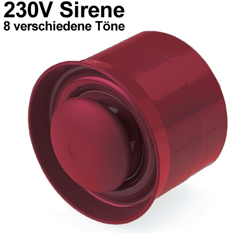 220V Sirene 230V Signalgeber Alarmgeber  Elektronik und Technik bei Henri  Elektronik günstig bestellen