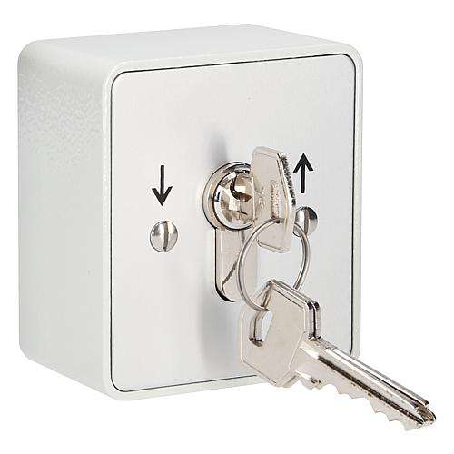 Schalter Schlüsselschalter Aufputz Taster mit 3 Schlüssel 81x81mm